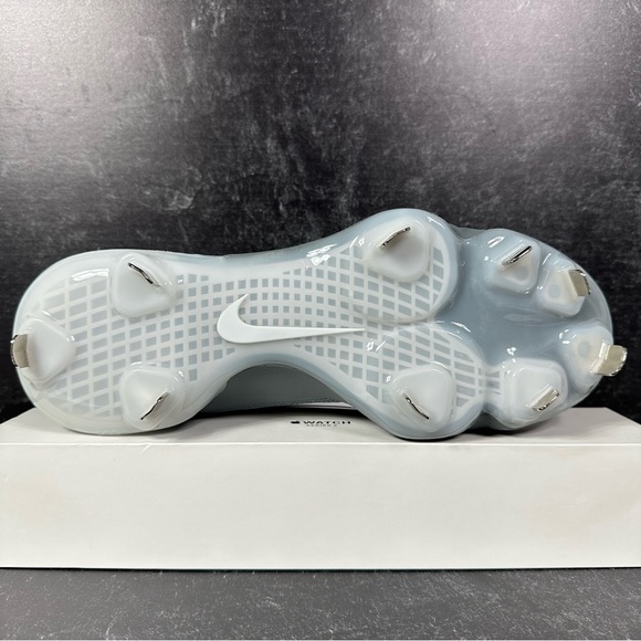 FORCE ZOOM TROUT 8 PRO WOLF GREY GRAY MENS BASEBALL CLEATS SIZE 8.5 METAL STUDS - Picture 4 of 10